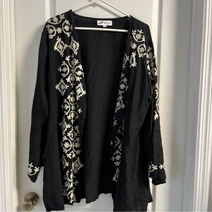 Angel Heart Open Kimono/Cardigan with embroidered